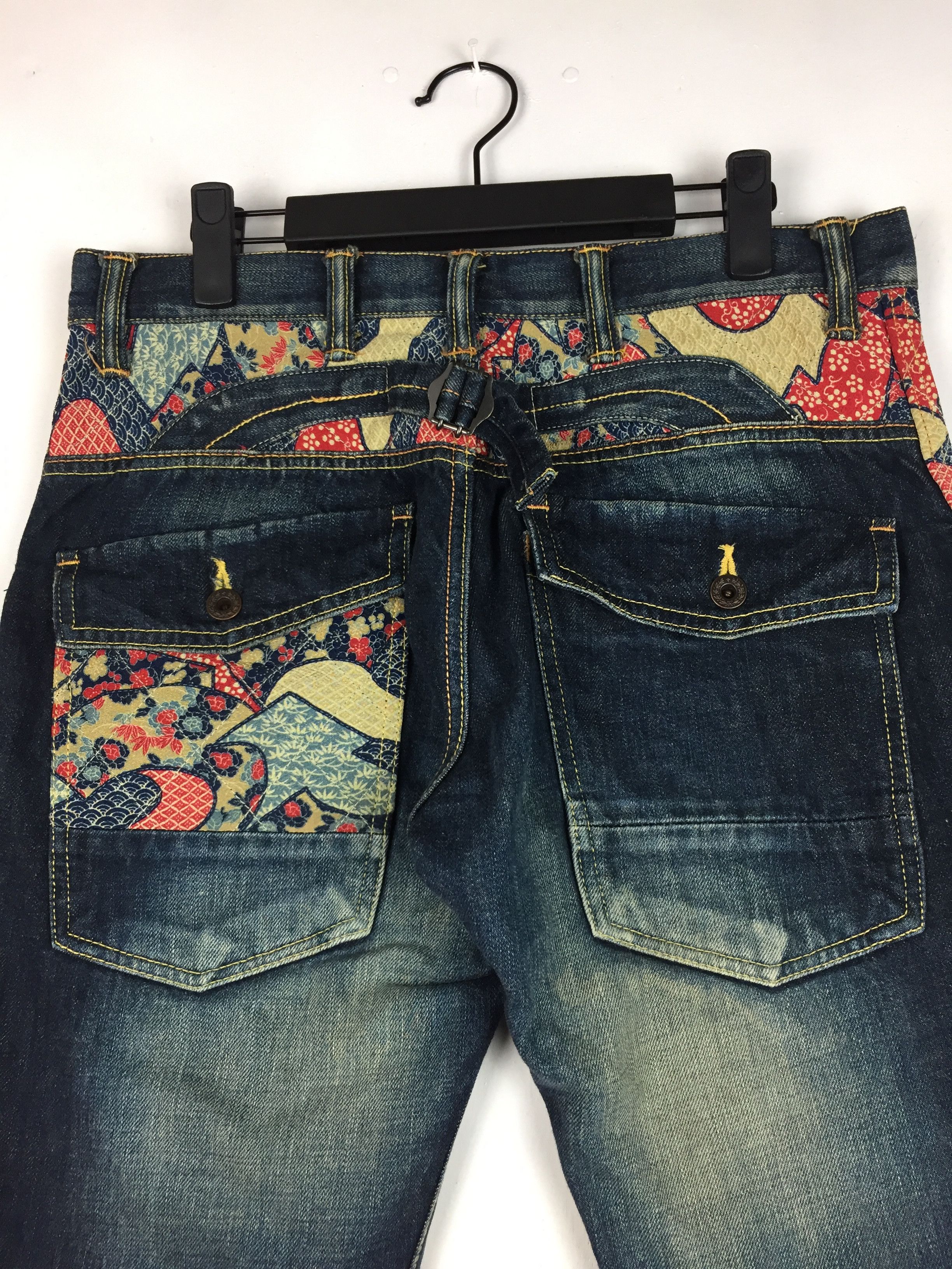 Japanese Brand VINTAGE CHAKA BUCKLE BACK FADED PANT Size US 34 / EU 50 - 2 Thumbnail