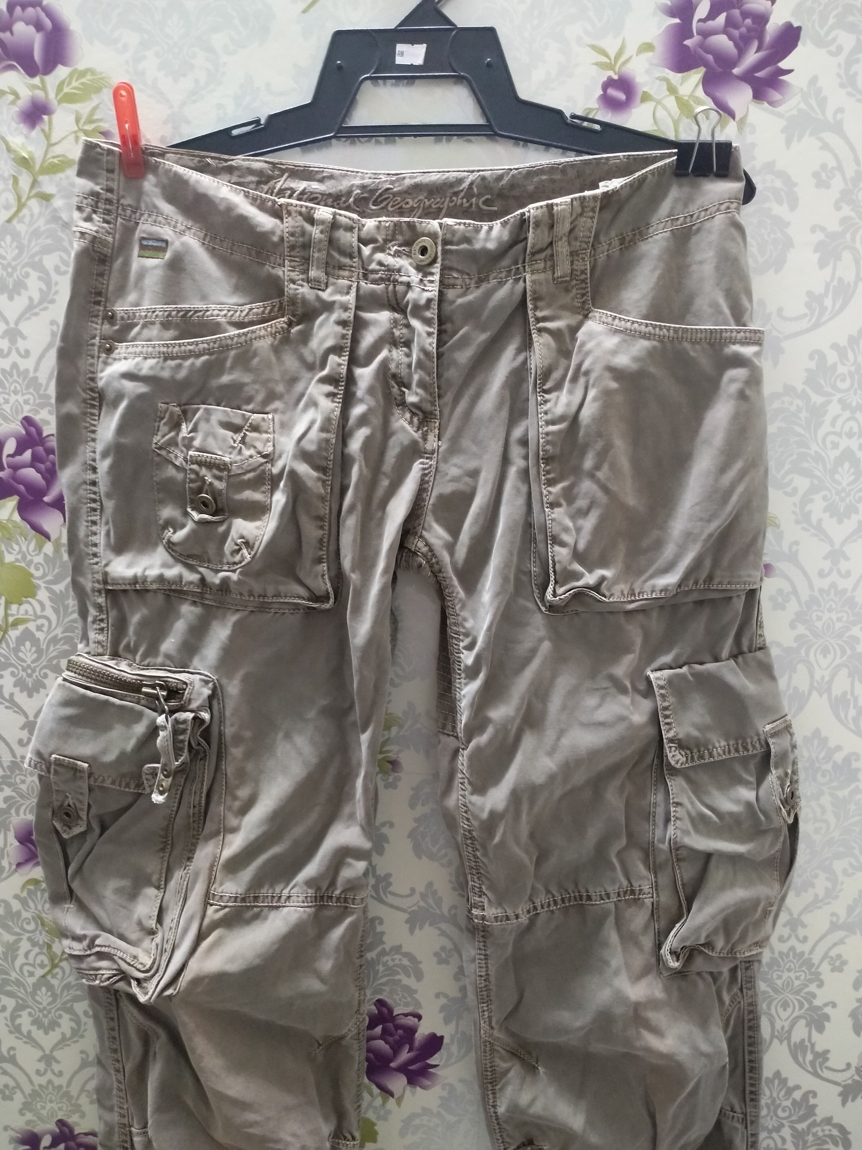 Avirex MADE IN PORTUGAL..NATIONAL GEOGRAPHIC CARGO MULTI POCKET Size US 33 - 6 Thumbnail