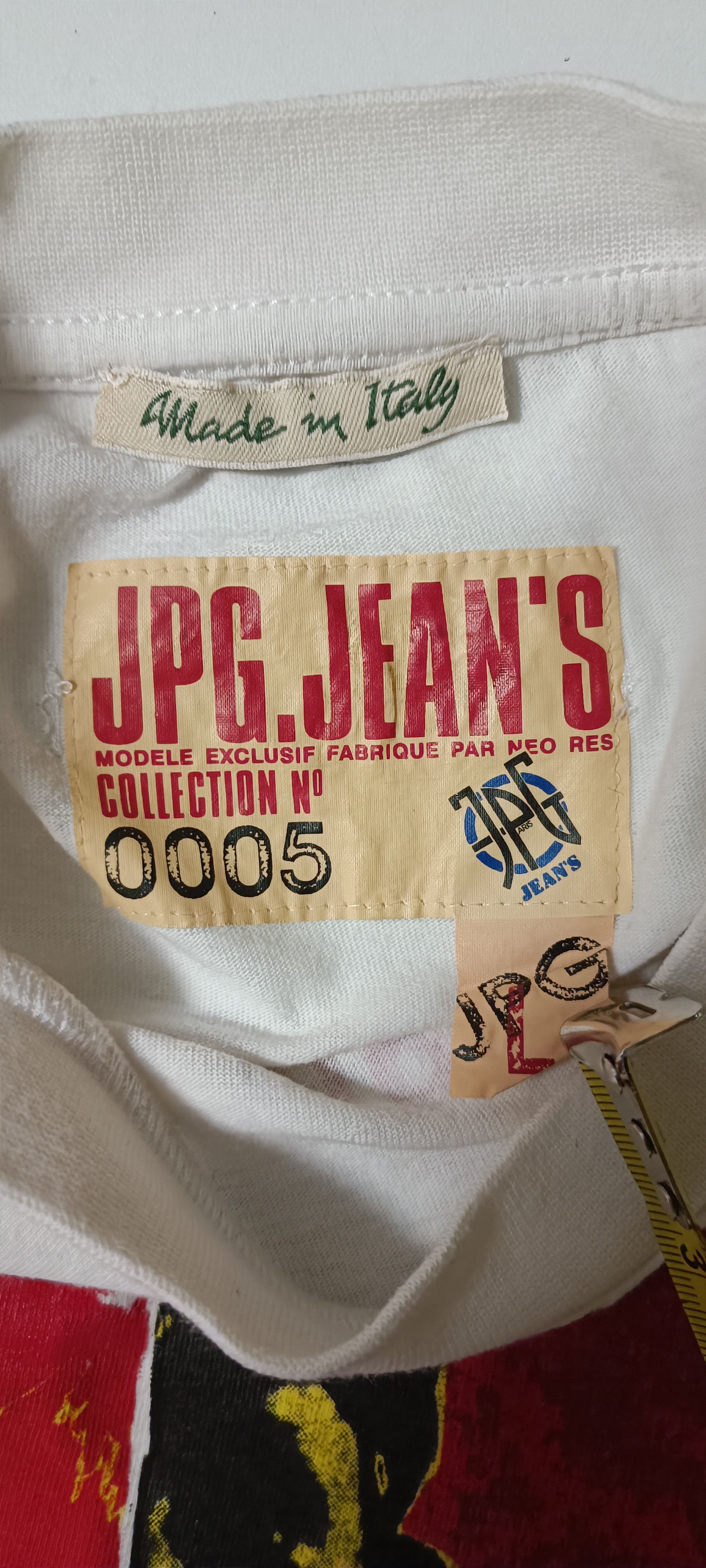 Jean Paul Gaultier 2002 -JPG Jeans collection n°5 - Cotton t-shirt Size L / US 10 / IT 46 - 5 Thumbnail