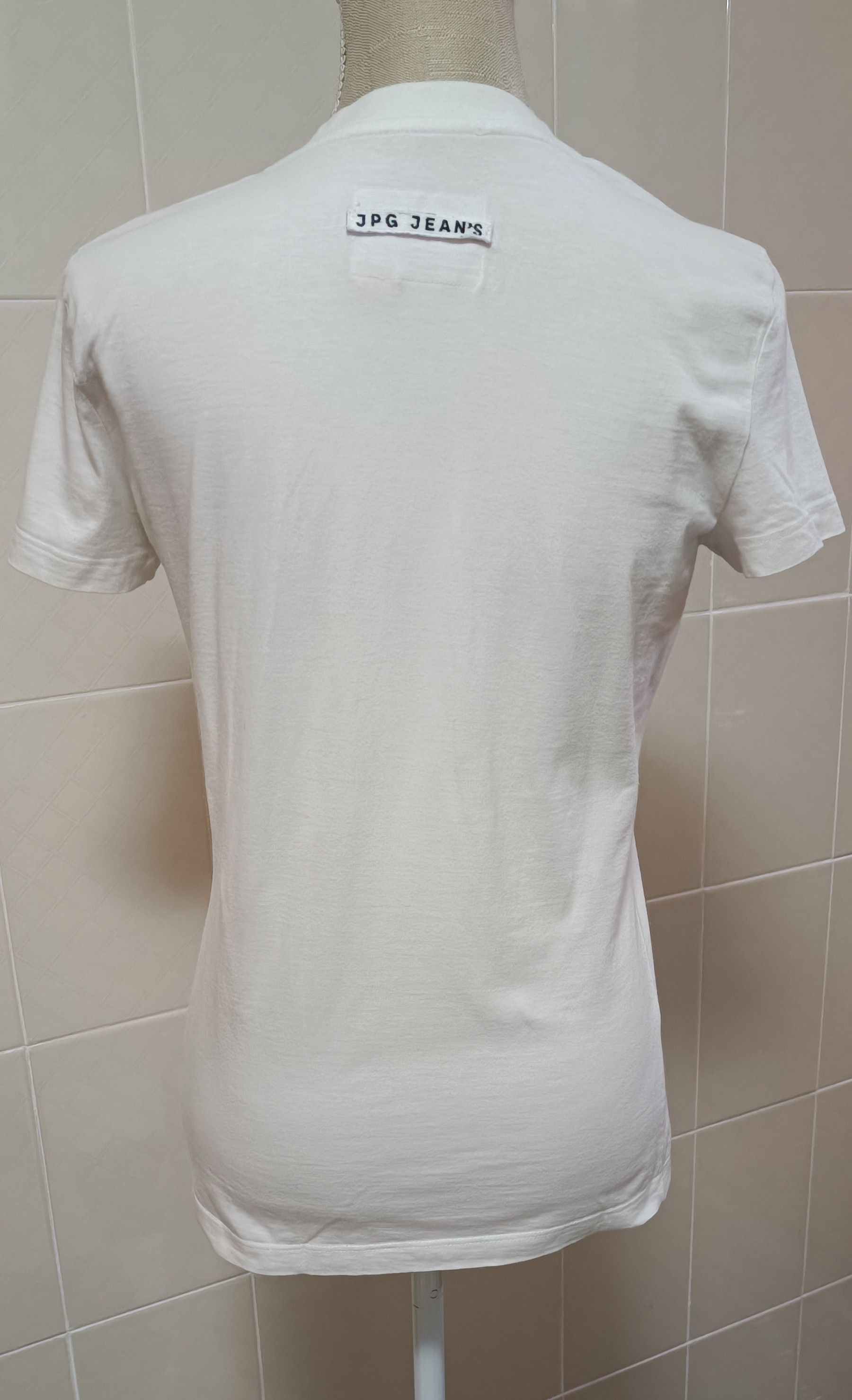 Jean Paul Gaultier 2002 -JPG Jeans collection n°5 - Cotton t-shirt Size US XS / EU 42 / 0 - 2 Thumbnail