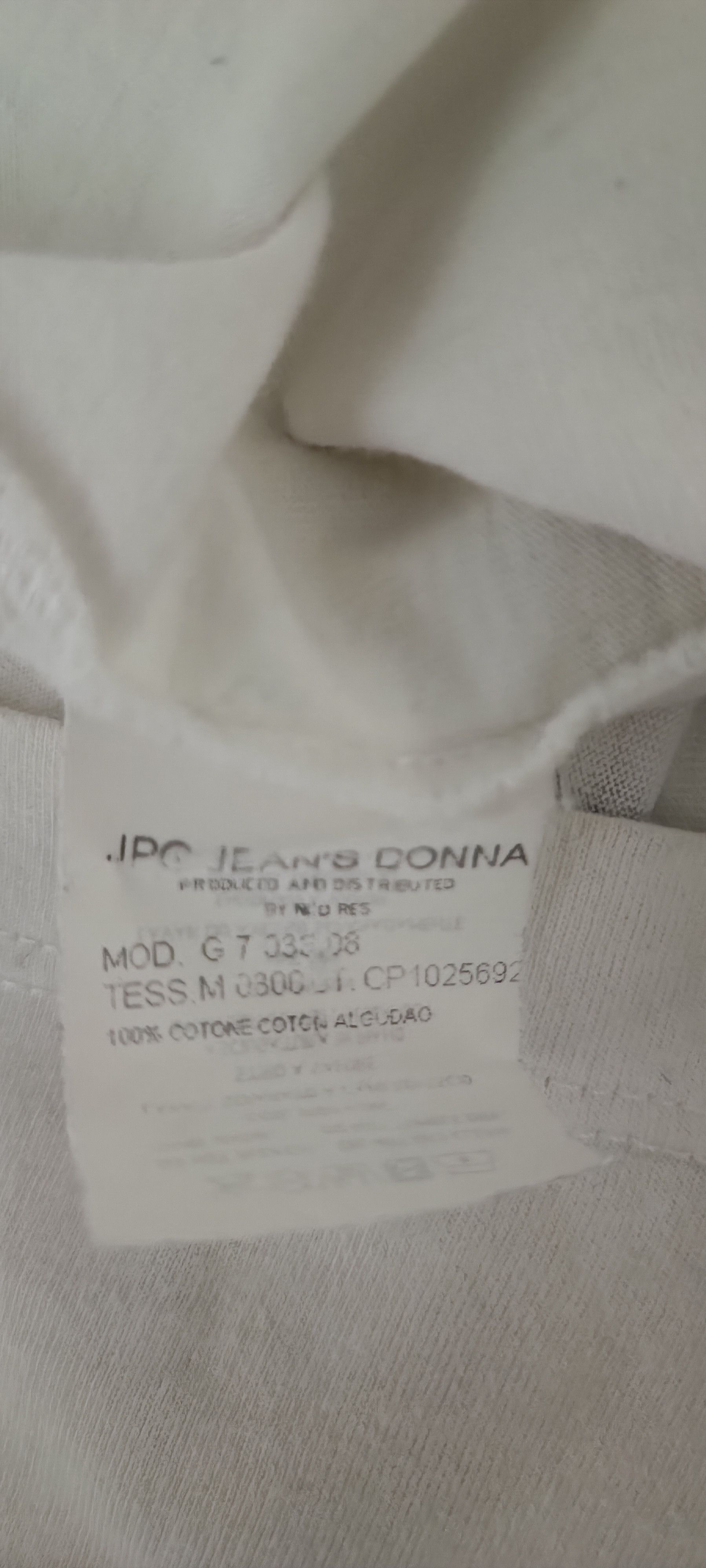 Jean Paul Gaultier 2002 -JPG Jeans collection n°5 - Cotton t-shirt Size US XS / EU 42 / 0 - 6 Thumbnail