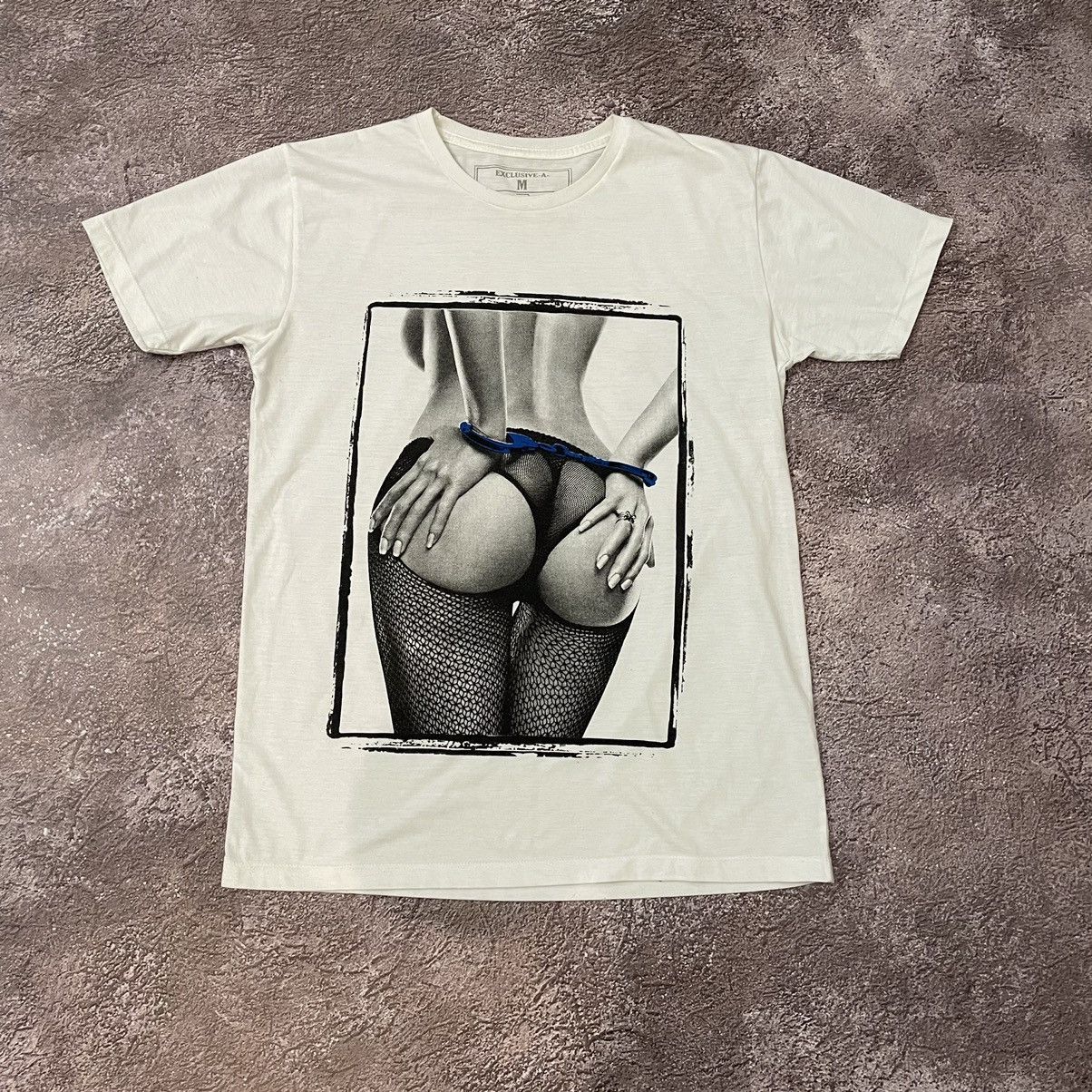 Vintage Vintage 90s Graphic Tee Black White Alt Girl Humor Grunge M Size US M / EU 48-50 / 2 - 2 Thumbnail