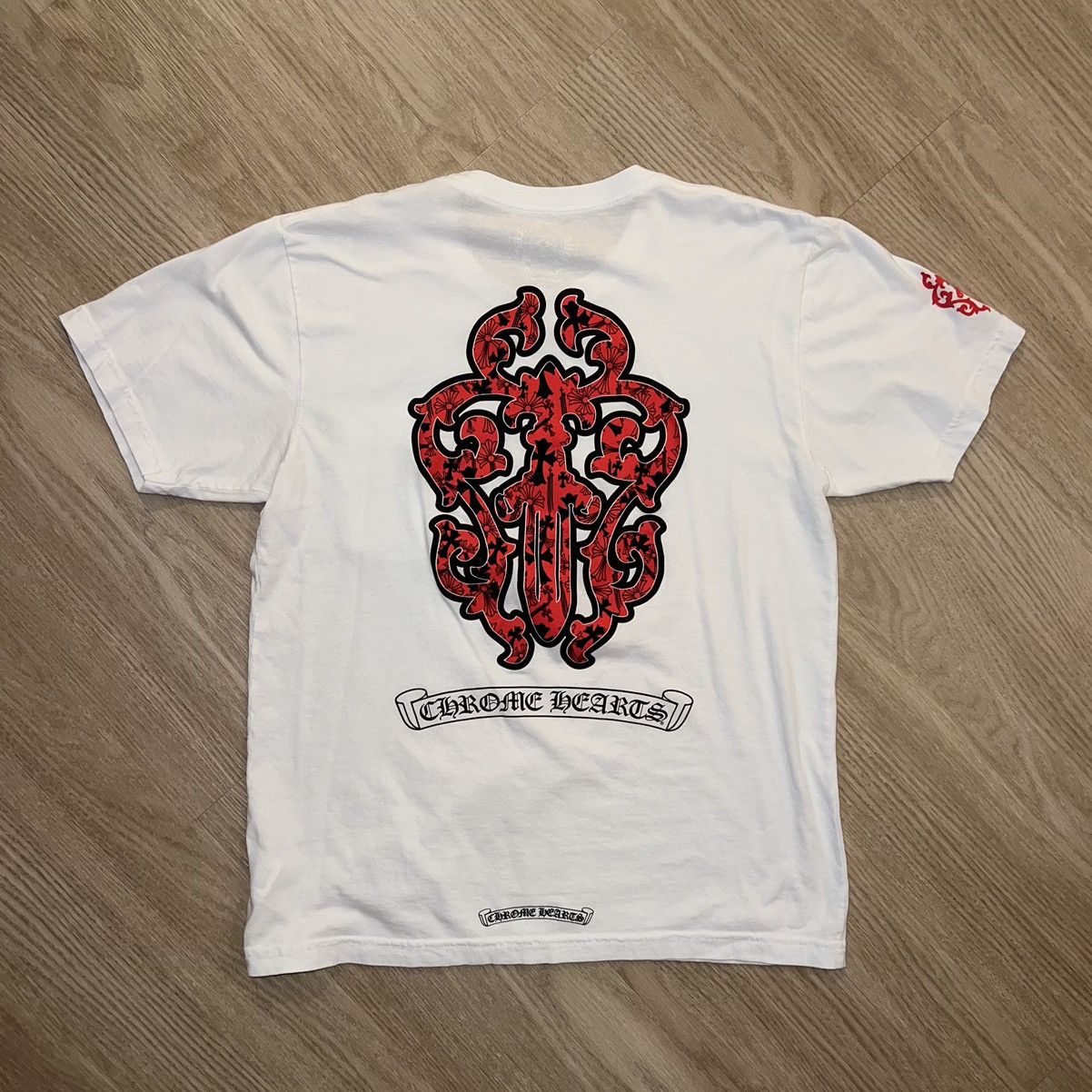 Chrome Hearts Chrome Hearts Red Dagger Tee | Grailed