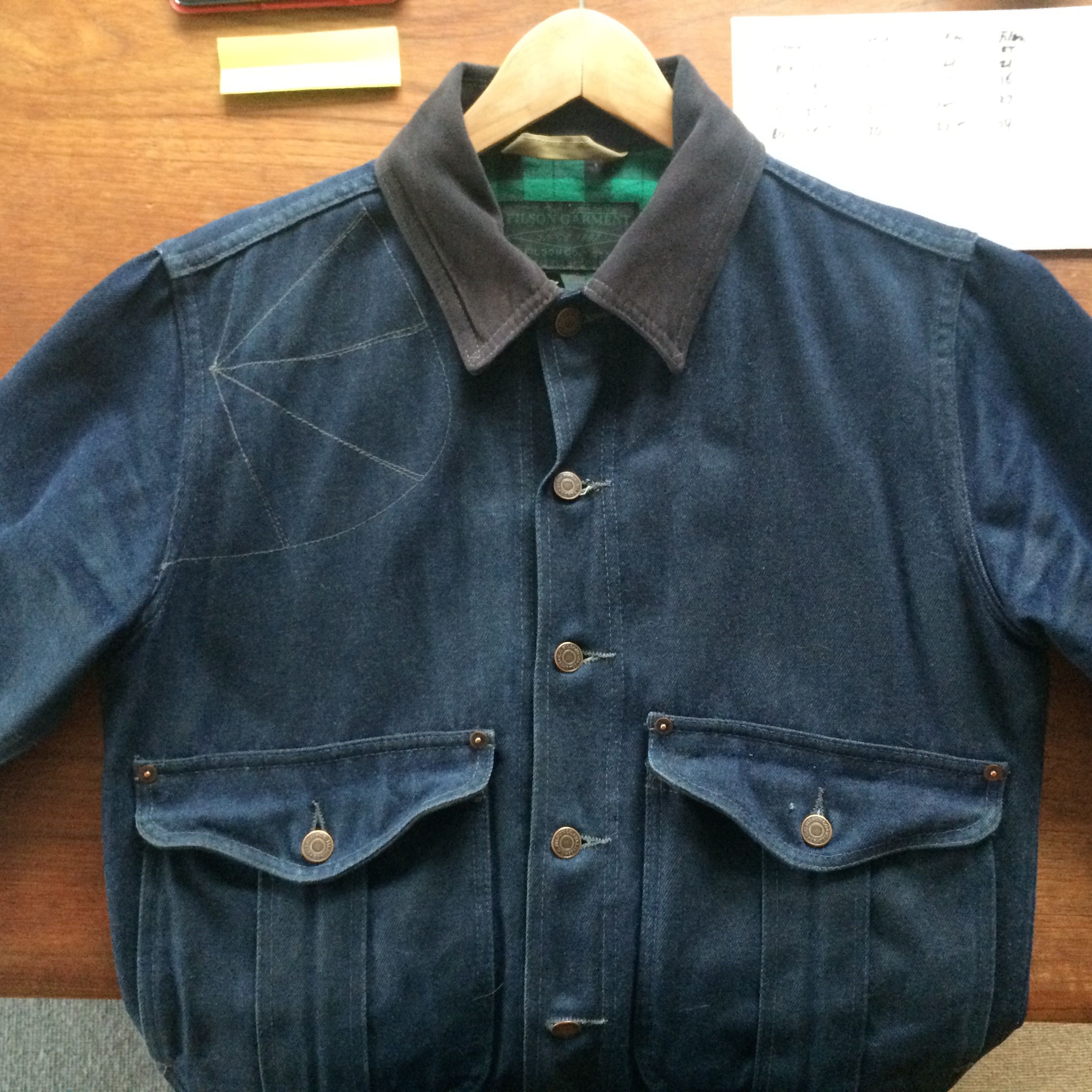 Filson Belltown Waxed Denim Jacket | Grailed Filson Belltown Waxed Denim Jacket | Grailed