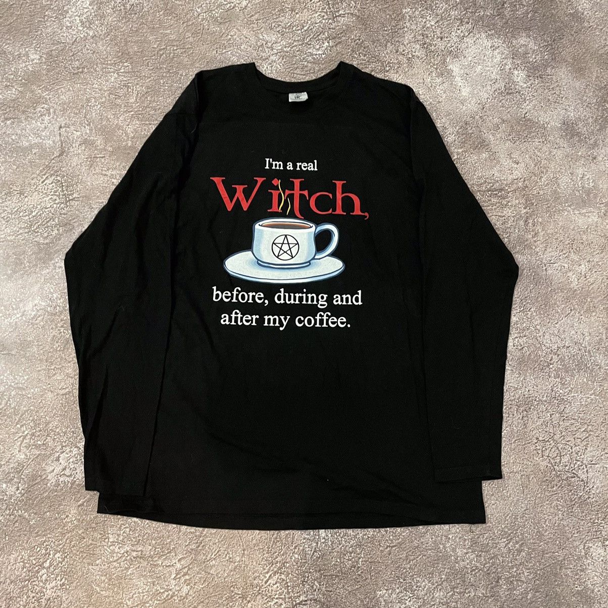 Vintage Vintage 90s Graphic Tee Witch Humor Grunge Streetwear Boxy L Size US L / EU 52-54 / 3 - 2 Thumbnail