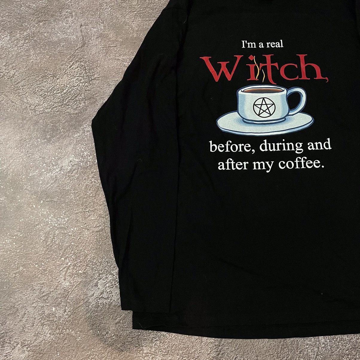 Vintage Vintage 90s Graphic Tee Witch Humor Grunge Streetwear Boxy L Size US L / EU 52-54 / 3 - 4 Thumbnail