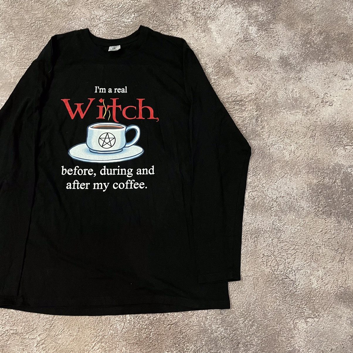 Vintage Vintage 90s Graphic Tee Witch Humor Grunge Streetwear Boxy L Size US L / EU 52-54 / 3 - 3 Thumbnail