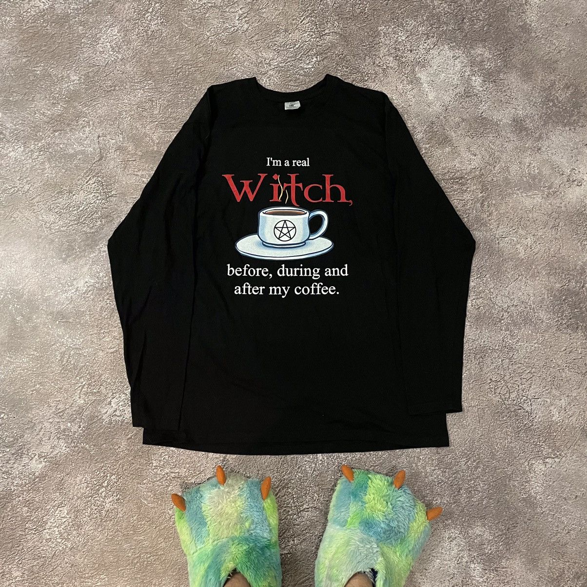 Vintage Vintage 90s Graphic Tee Witch Humor Grunge Streetwear Boxy L Size US L / EU 52-54 / 3 - 1 Thumbnail