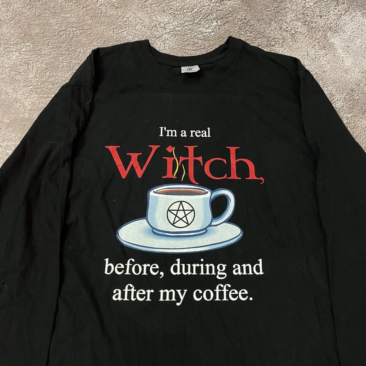 Vintage Vintage 90s Graphic Tee Witch Humor Grunge Streetwear Boxy L Size US L / EU 52-54 / 3 - 5 Thumbnail