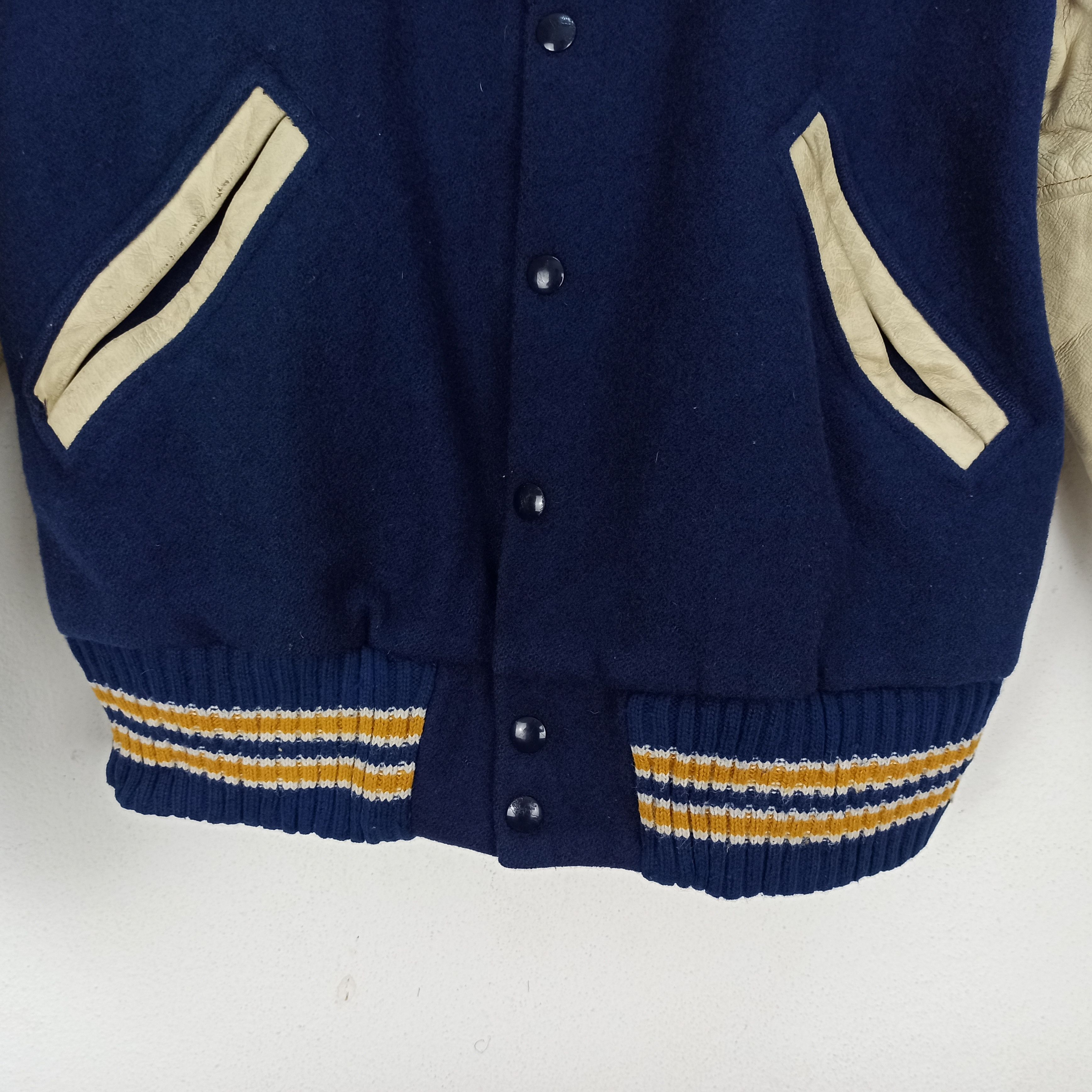 Vintage 🔥Vintage🔥 Allion Award Varsity Jacket Leather Plain USA Size US M / EU 48-50 / 2 - 7 Thumbnail