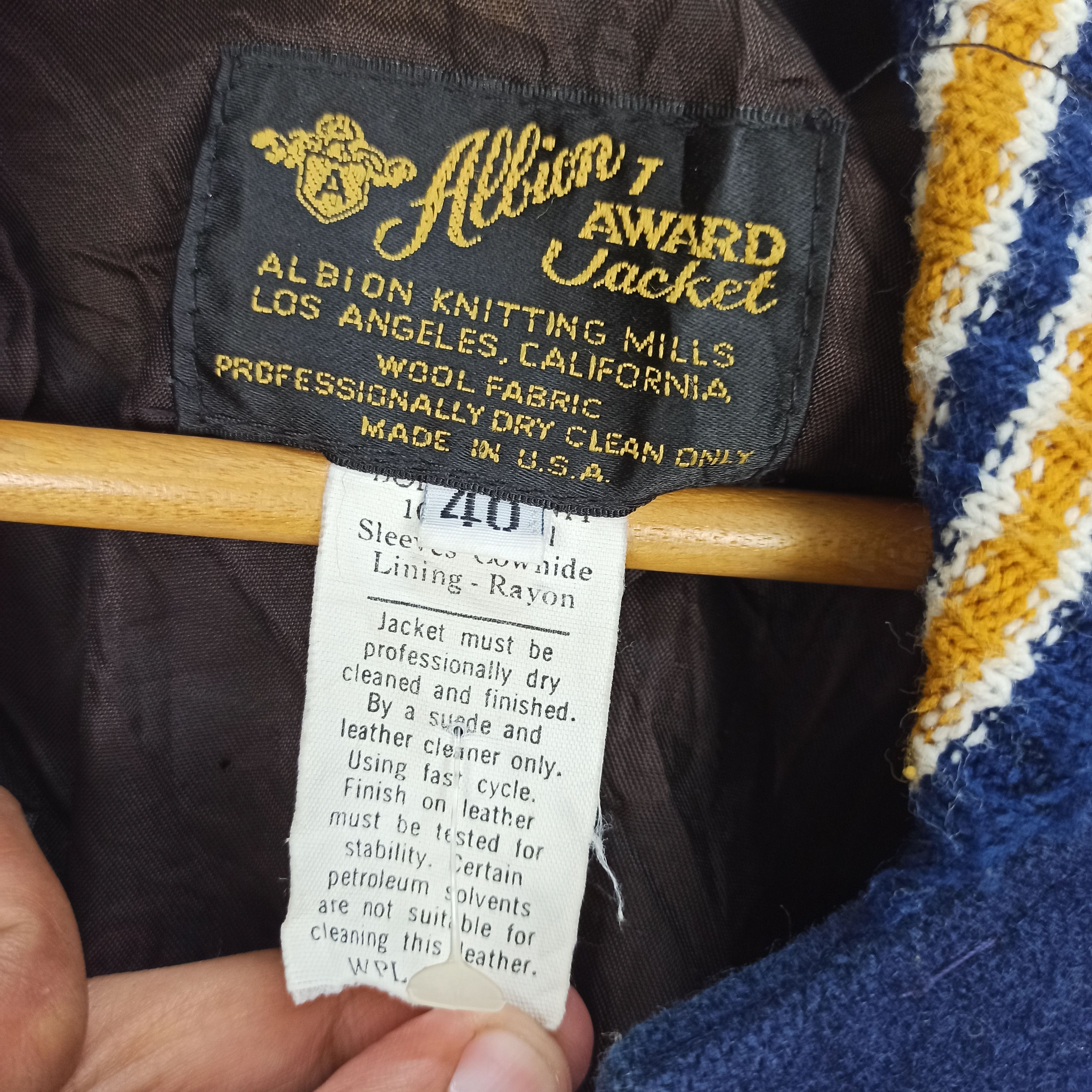 Vintage 🔥Vintage🔥 Allion Award Varsity Jacket Leather Plain USA Size US M / EU 48-50 / 2 - 14 Thumbnail