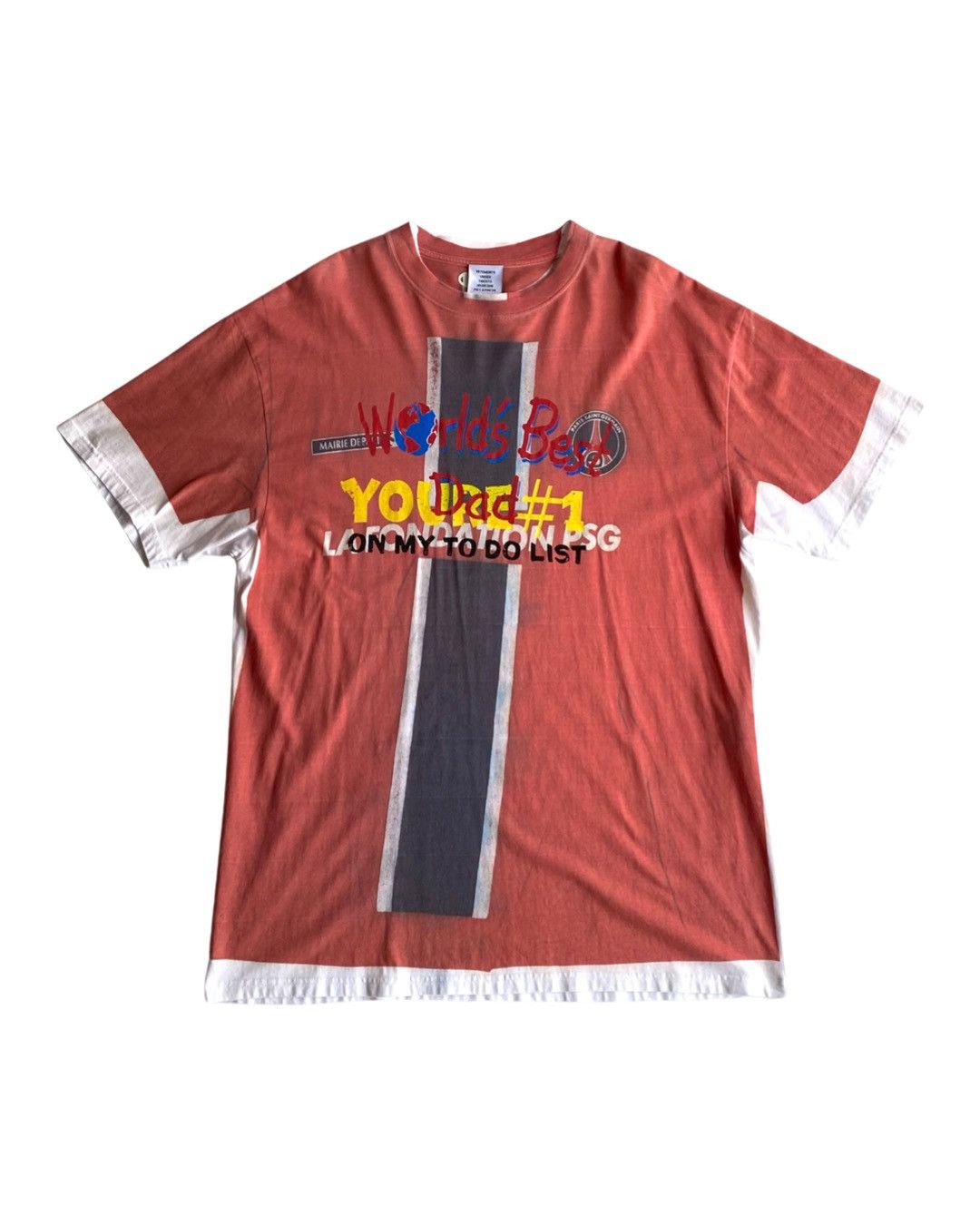 Vetements Vetements 2019 World's Best Dad T-shirt Size US S / EU 44-46 / 1 - 1 Thumbnail