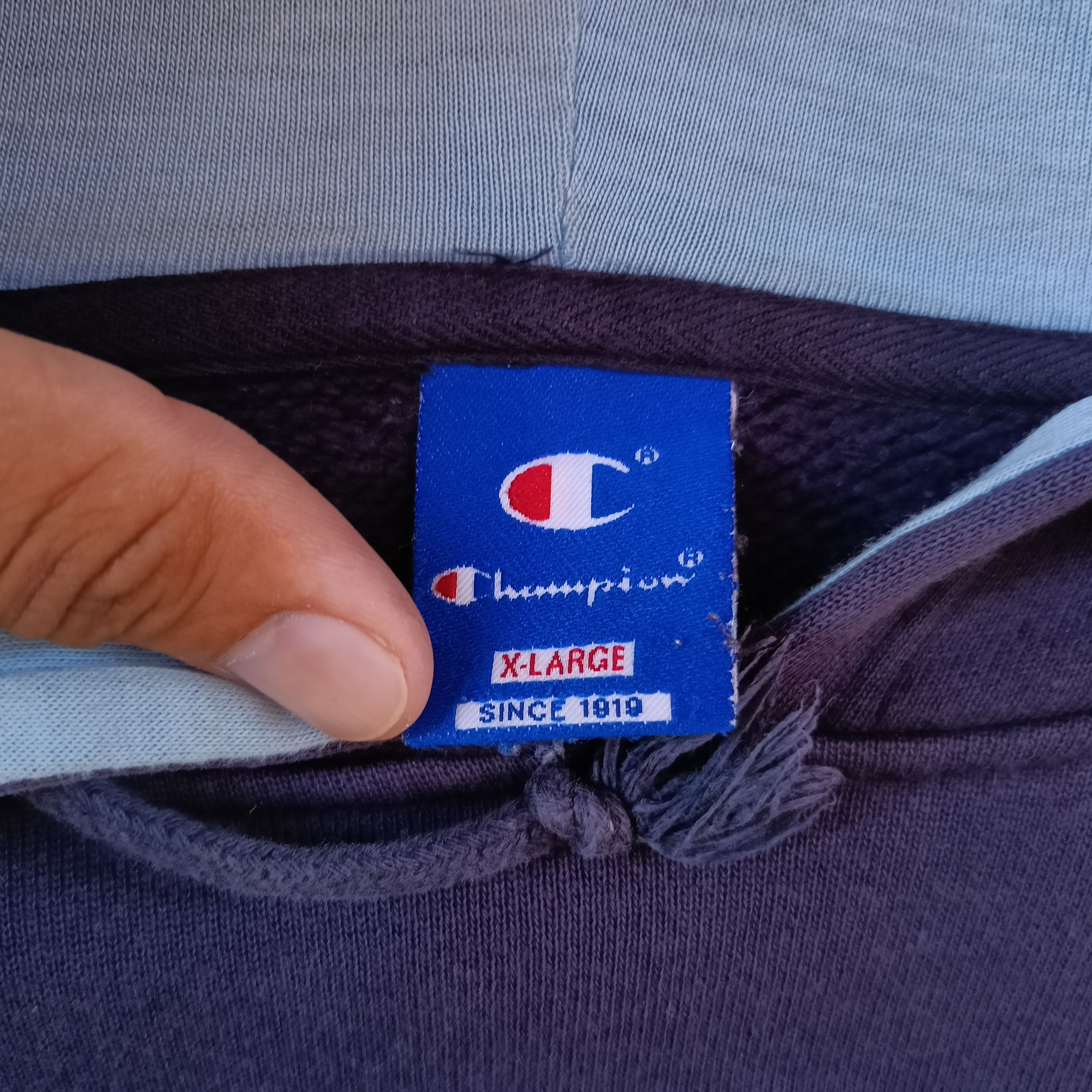 Champion × Vintage Vintage Champion Embroidery Hoodie Size US XL / EU 56 / 4 - 5 Thumbnail