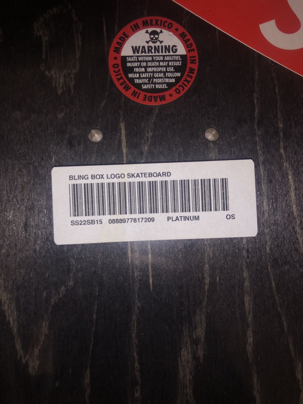 Supreme Supreme Bling Box logo Duo Deck Size ONE SIZE - 4 Thumbnail