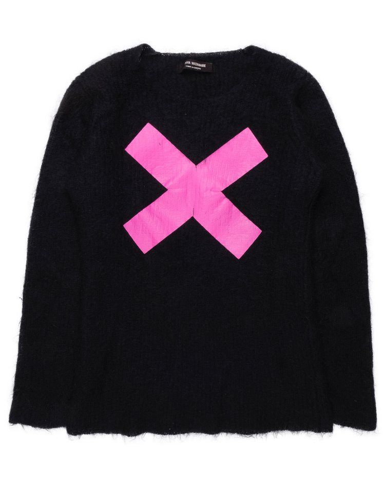 Junya Watanabe AW1995 "X" Mohair Sweater Size US M / EU 48-50 / 2 - 1 Thumbnail