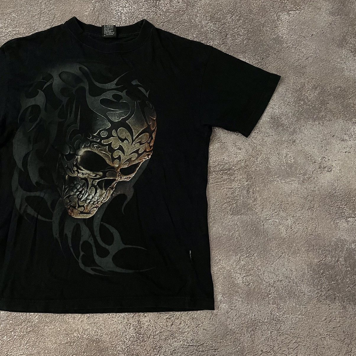 Vintage Vintage 90s Graphic Tee Skull Monster Grunge Streetwear L Size US L / EU 52-54 / 3 - 3 Thumbnail