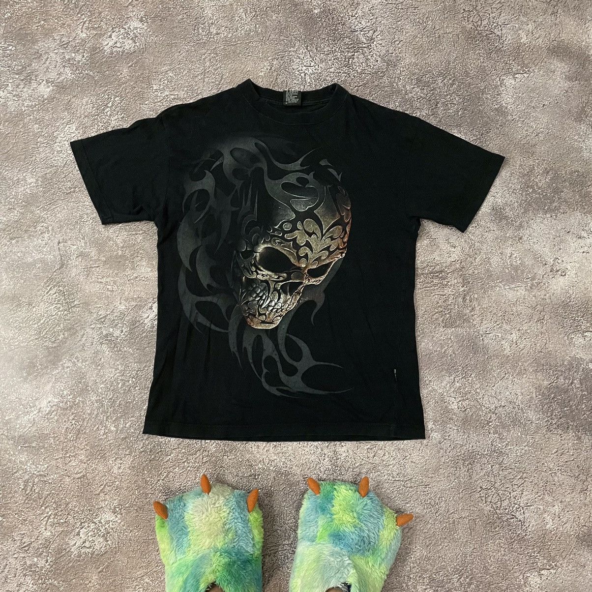 Vintage Vintage 90s Graphic Tee Skull Monster Grunge Streetwear L Size US L / EU 52-54 / 3 - 1 Thumbnail