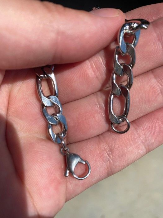 Other Silver Cuban Chain (PVD) Size ONE SIZE - 3 Thumbnail