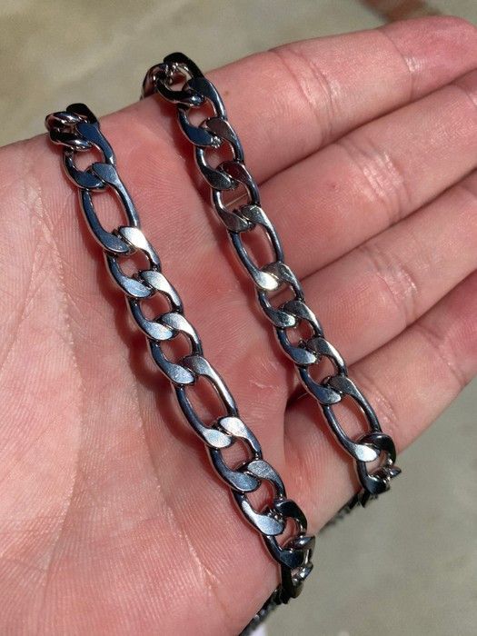 Other Silver Cuban Chain (PVD) Size ONE SIZE - 2 Thumbnail
