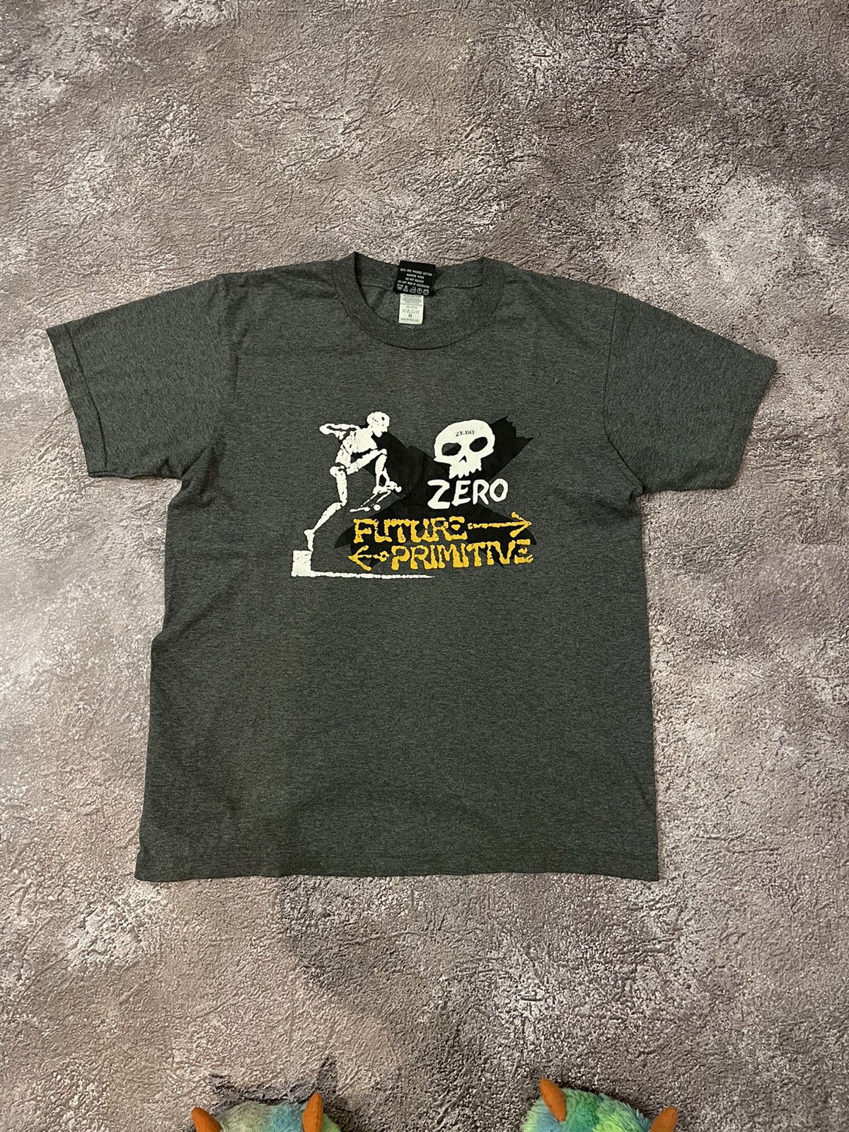 Vintage VINTAGE Y2K BAND TEE ZERO CREEPY SKULLS DEAD FACE HORROR 90s Size US L / EU 52-54 / 3 - 2 Thumbnail