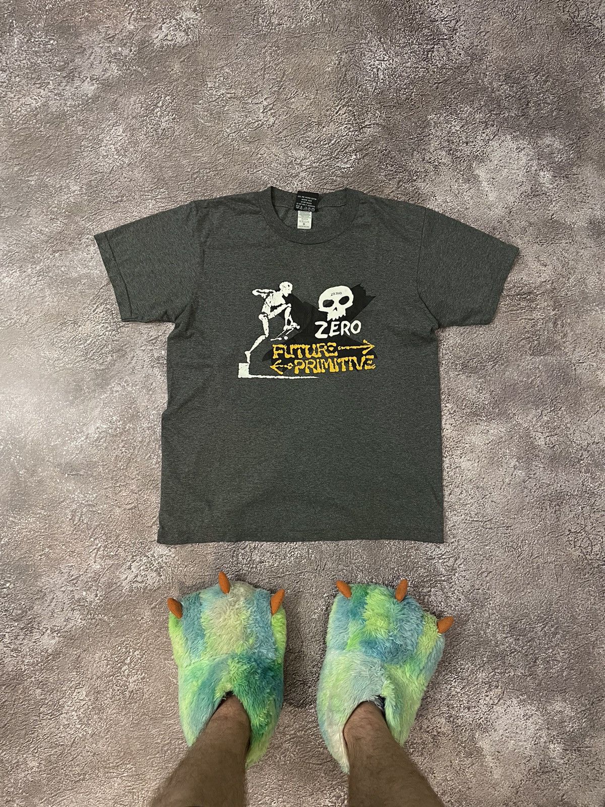 Vintage VINTAGE Y2K BAND TEE ZERO CREEPY SKULLS DEAD FACE HORROR 90s Size US L / EU 52-54 / 3 - 1 Thumbnail