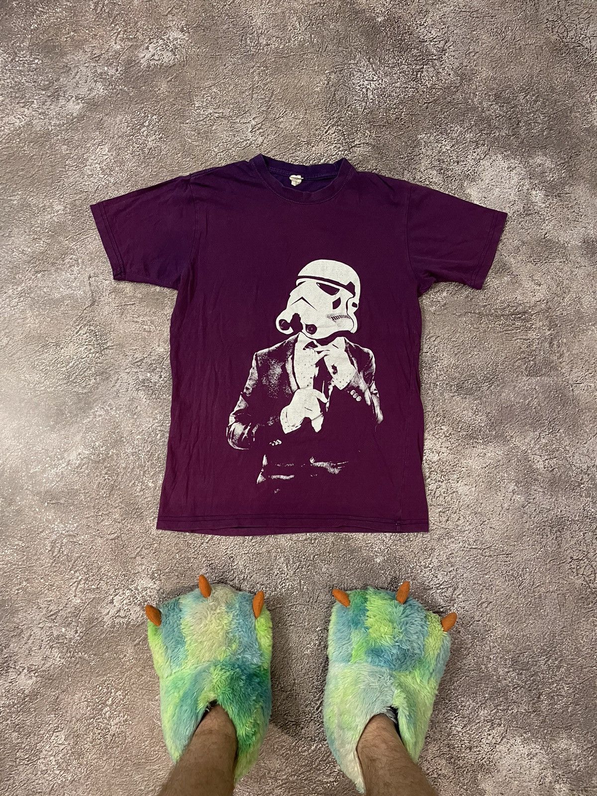 Vintage Vintage 90s Star Wars Graphic Tee Purple Grunge Skate Slim M Size US M / EU 48-50 / 2 - 1 Thumbnail