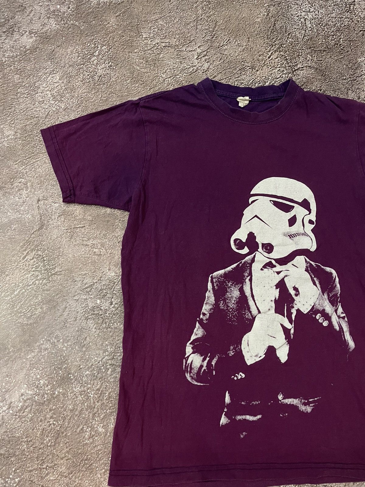 Vintage Vintage 90s Star Wars Graphic Tee Purple Grunge Skate Slim M Size US M / EU 48-50 / 2 - 4 Thumbnail