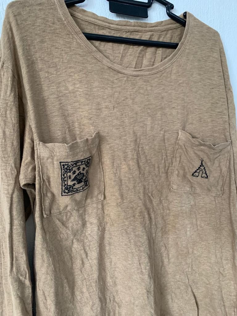 Kapital Kapital Double Pocket Embroidered Tee Size US M / EU 48-50 / 2 - 3 Thumbnail