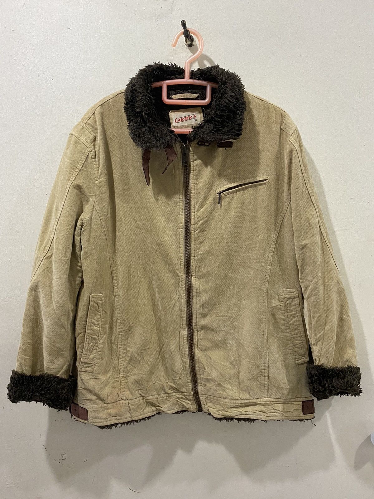 Vintage VTG Carter’s Shearling Jacket Size US L / EU 52-54 / 3 - 1 Thumbnail