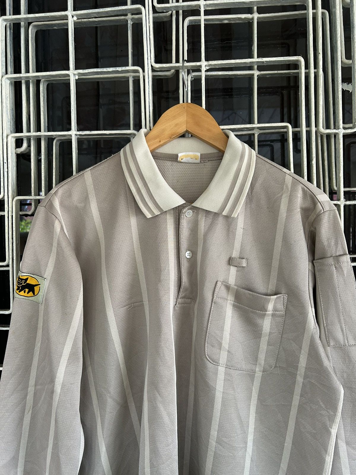 Japanese Brand × Vintage 💥RARE VINTAGE YAMATO TRANSPORT LONGSLEEVE POLOS🔥 Size US L / EU 52-54 / 3 - 3 Thumbnail