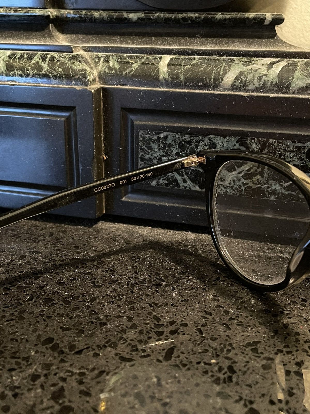 Gucci Gucci GG0027O 001 Glasses Frames- NEW Size ONE SIZE - 3 Thumbnail