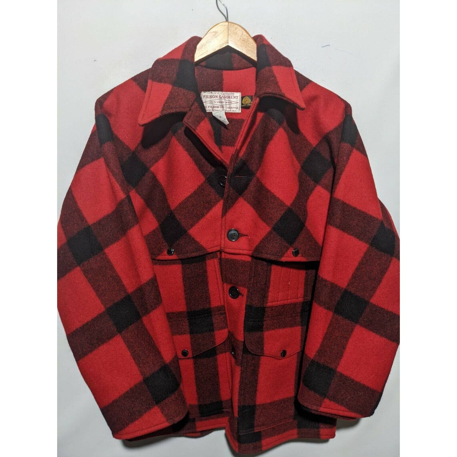 Vintage FILSON Men's Mackinaw Cruiser Melton Jacket Wool 40