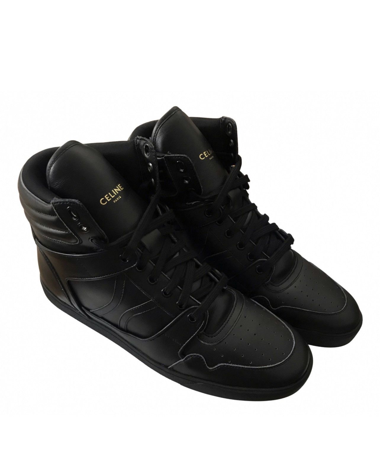 Celine CELINE Black Hi-Top Sneakers | Grailed