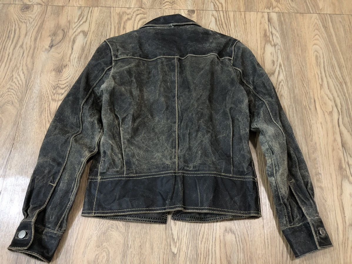 Issey Miyake Faded Zucca leather jacket Size S / US 4 / IT 40 - 12 Thumbnail