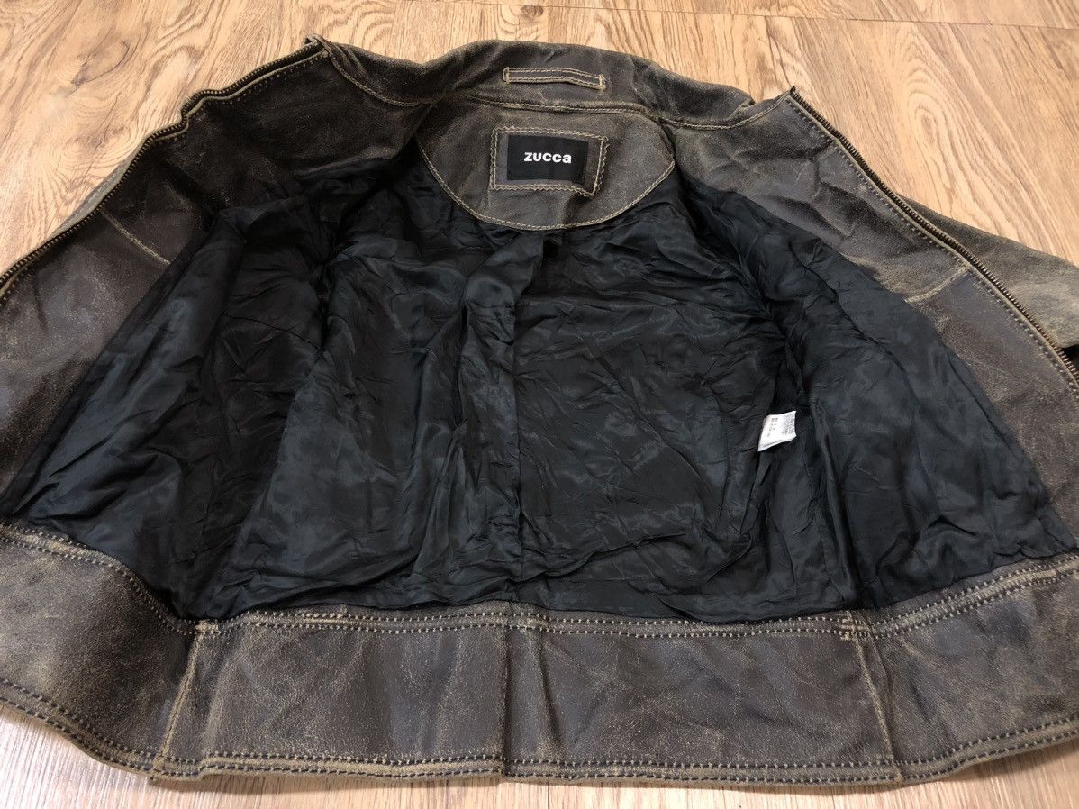Issey Miyake Faded Zucca leather jacket Size S / US 4 / IT 40 - 18 Thumbnail