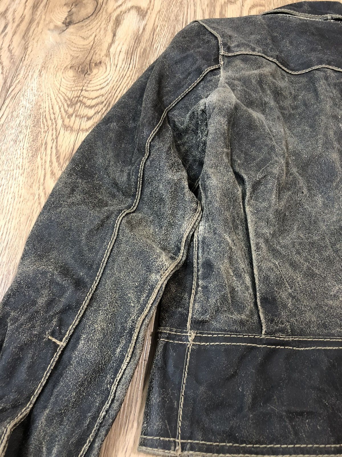 Issey Miyake Faded Zucca leather jacket Size S / US 4 / IT 40 - 15 Thumbnail