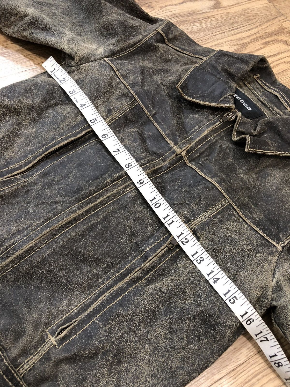 Issey Miyake Faded Zucca leather jacket Size S / US 4 / IT 40 - 8 Thumbnail
