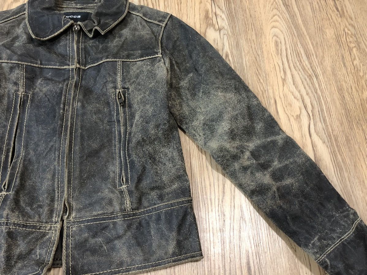 Issey Miyake Faded Zucca leather jacket Size S / US 4 / IT 40 - 3 Thumbnail