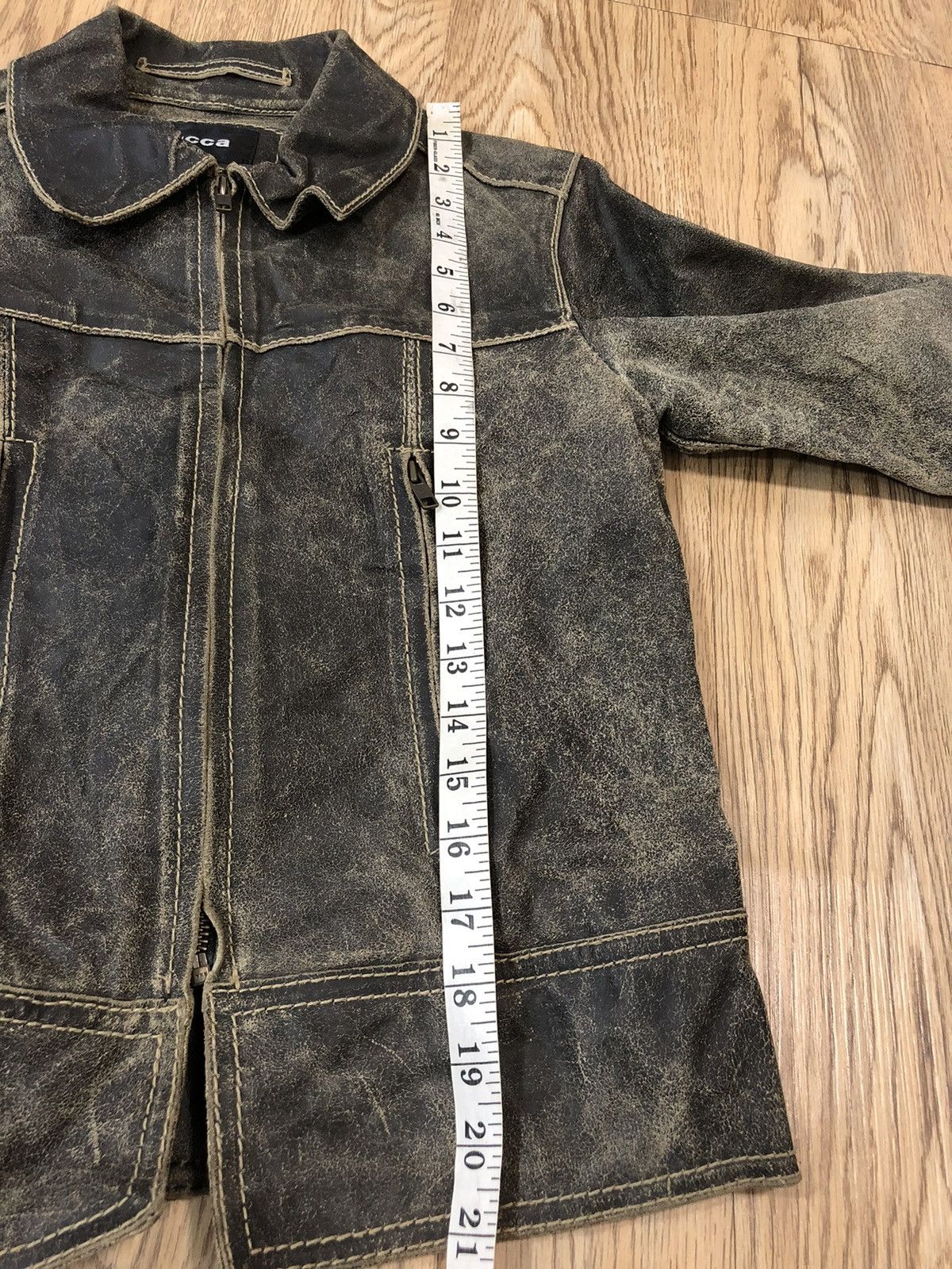 Issey Miyake Faded Zucca leather jacket Size S / US 4 / IT 40 - 9 Thumbnail