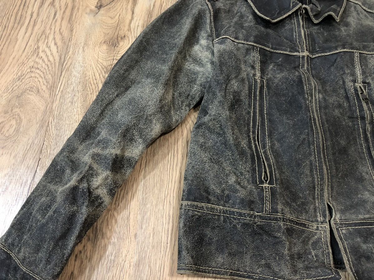 Issey Miyake Faded Zucca leather jacket Size S / US 4 / IT 40 - 4 Thumbnail