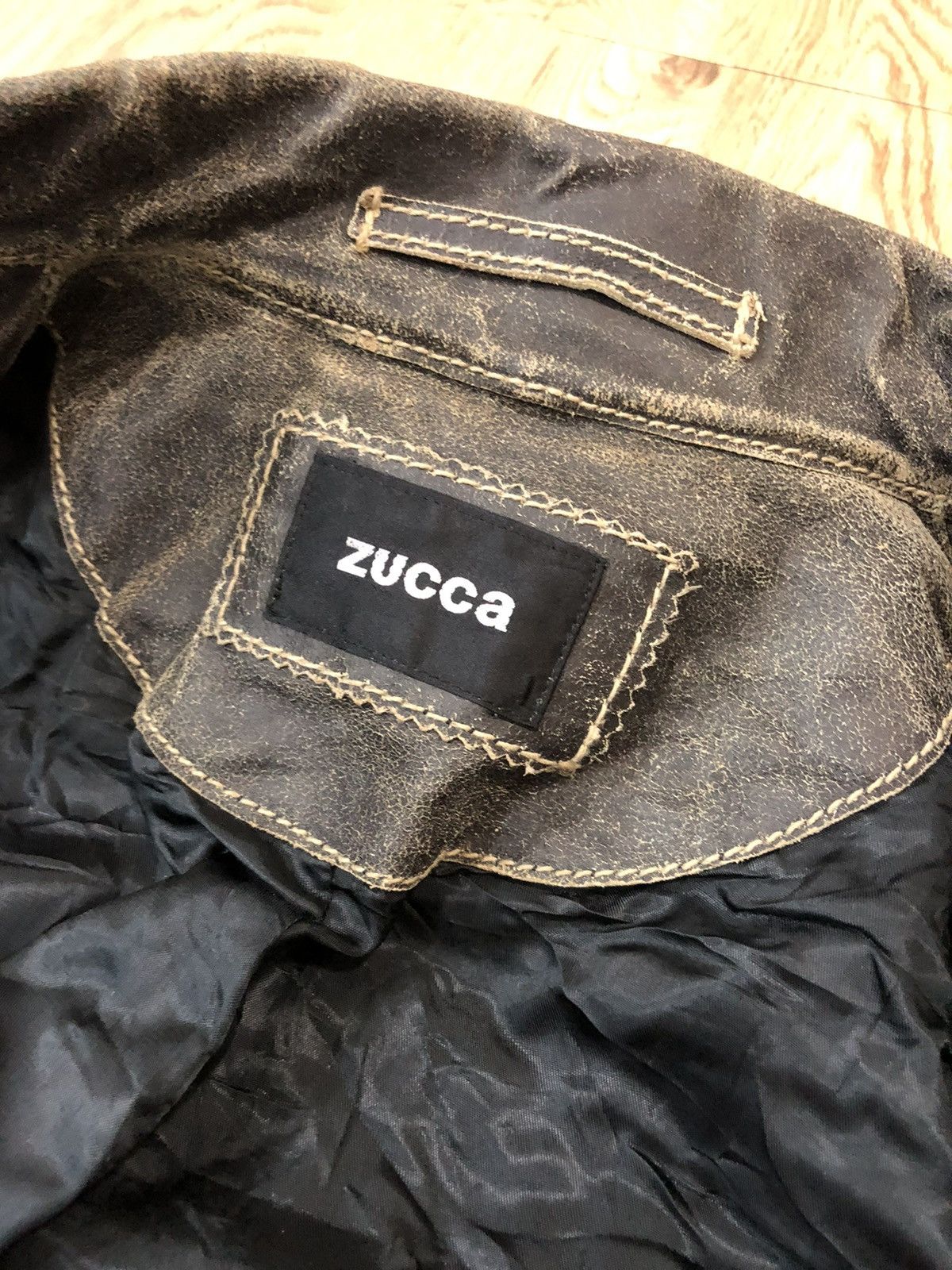 Issey Miyake Faded Zucca leather jacket Size S / US 4 / IT 40 - 16 Thumbnail