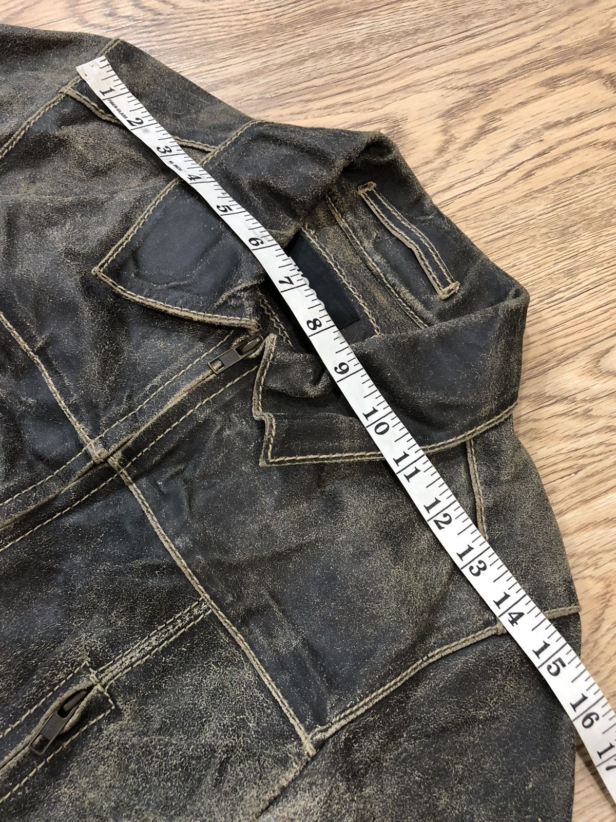 Issey Miyake Faded Zucca leather jacket Size S / US 4 / IT 40 - 10 Thumbnail