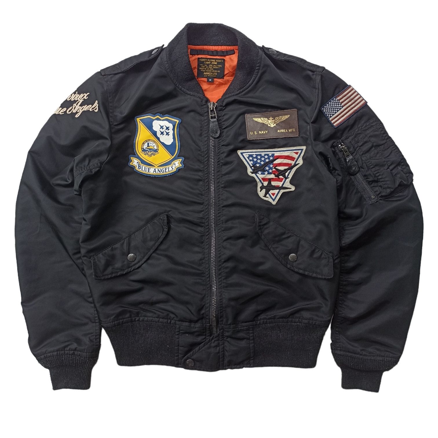 Archival Clothing Vintage Y2K Avirex Blue Angel L2B Flight Jacket