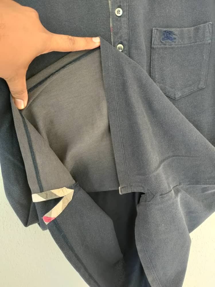 Burberry Burberry Faded Navy Blue Polo Size US M / EU 48-50 / 2 - 4 Thumbnail