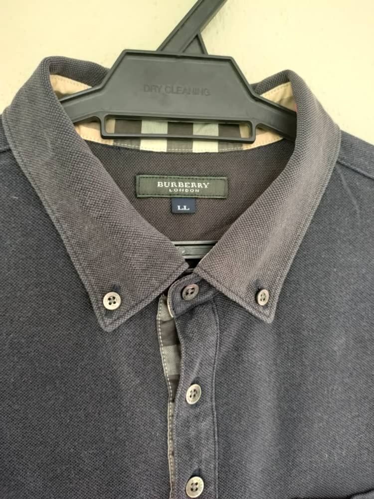 Burberry Burberry Faded Navy Blue Polo Size US M / EU 48-50 / 2 - 3 Thumbnail