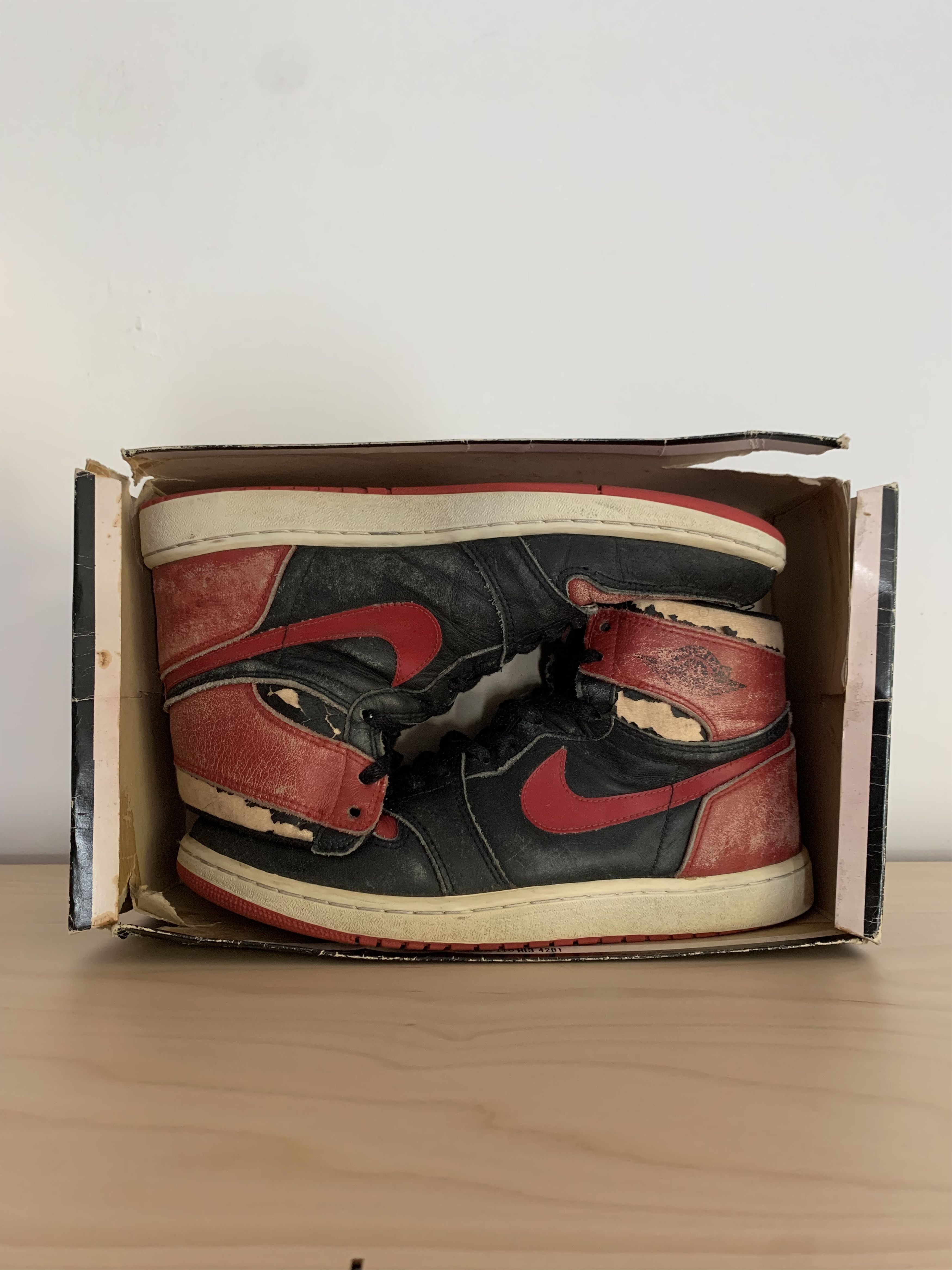 1985 air jordan 1 box