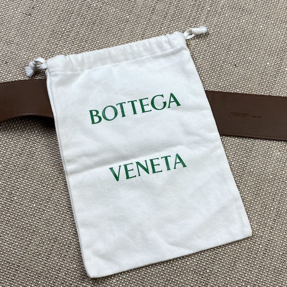 Bottega Veneta Bottega Veneta buckle heavy brown leather belt Size ONE SIZE - 2 Thumbnail