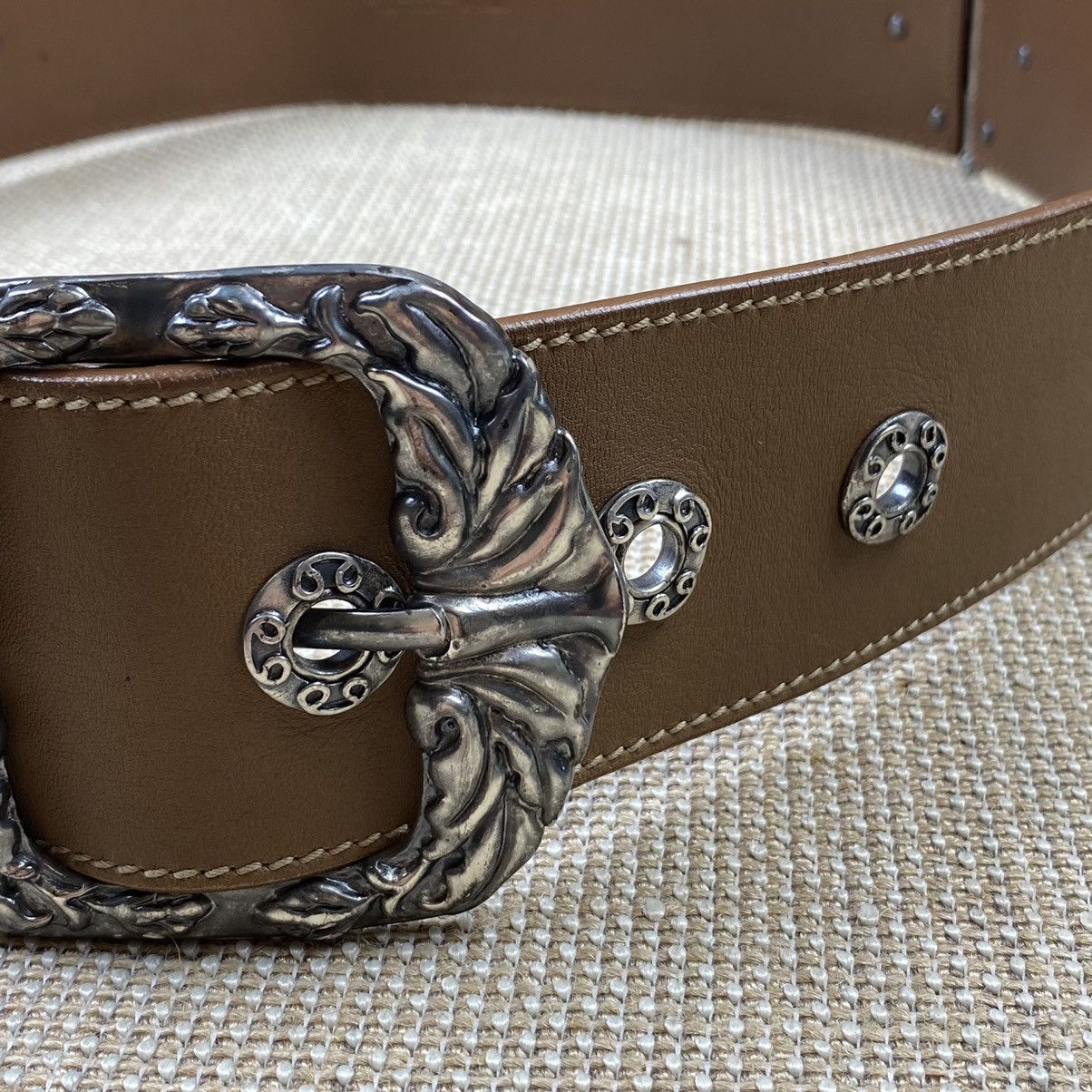 Bottega Veneta Bottega Veneta buckle heavy brown leather belt Size ONE SIZE - 4 Thumbnail