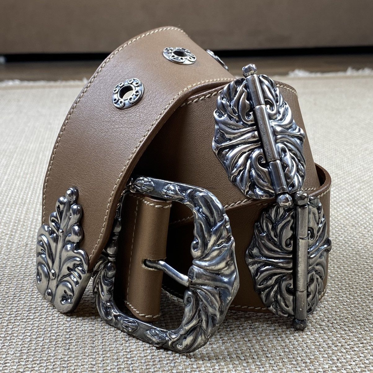 Bottega Veneta Bottega Veneta buckle heavy brown leather belt Size ONE SIZE - 12 Thumbnail