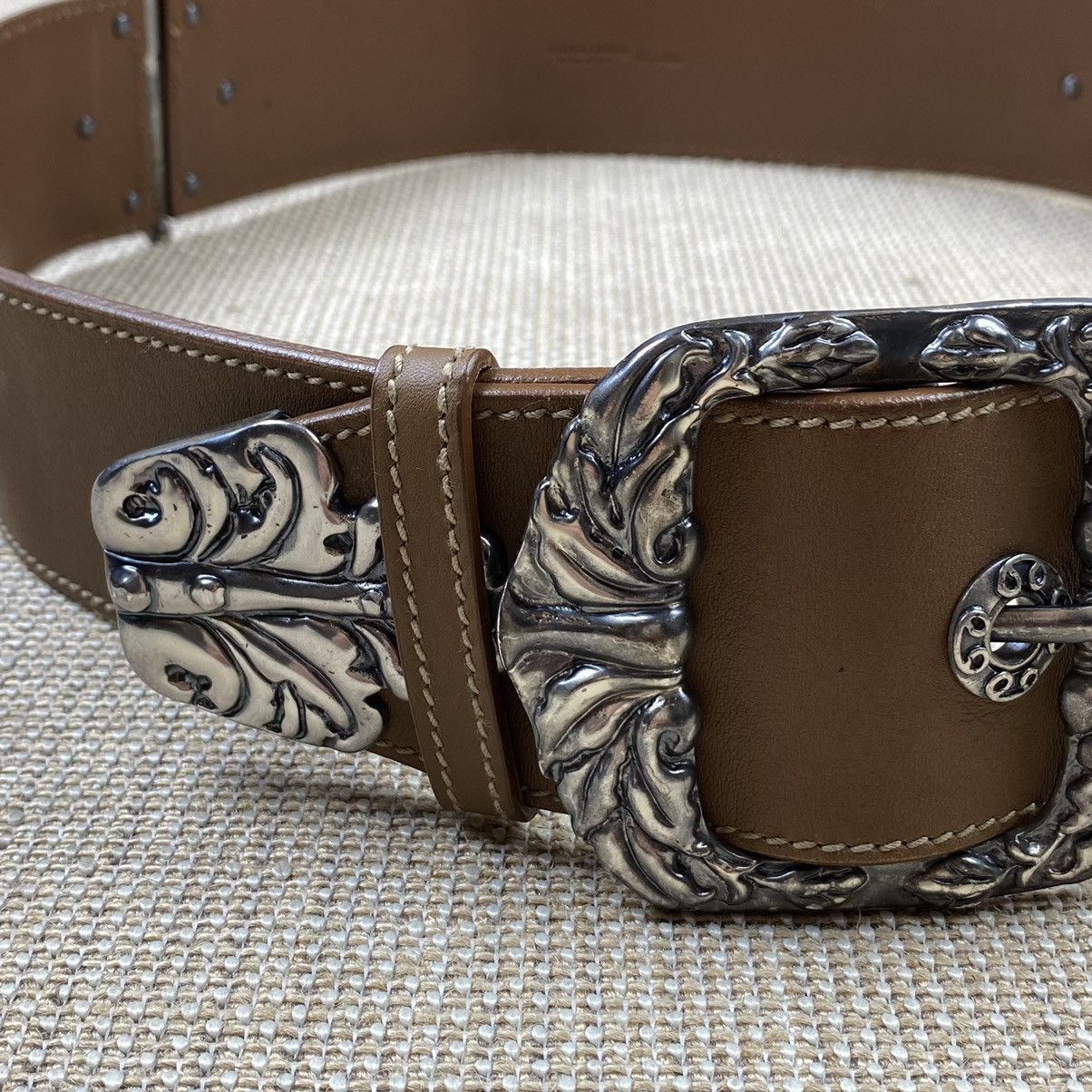 Bottega Veneta Bottega Veneta buckle heavy brown leather belt Size ONE SIZE - 3 Thumbnail
